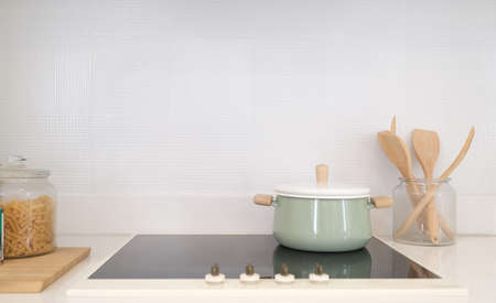 Top viwe of colorful vegetables in  bowl on sink at modern kitchen.
