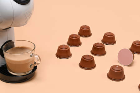 Top view smart phone on modern workspace.の写真素材