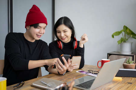 Team of creative Designer working together in office.の写真素材