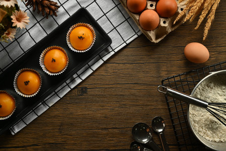 Delicious homemade Chinese pastry with stuffed salted yolk. Traditional dessert for Chinese...