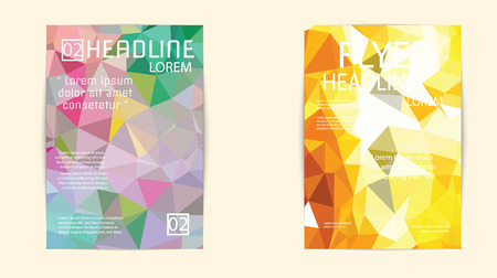 Vector Poster Templates  Abstract Background for Business Documents, Flyers design for print,in A4 sizeのイラスト素材