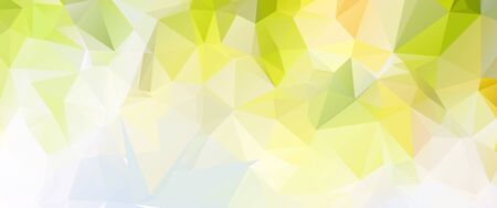 Green color. triangle mosaic polygon abstract background Light color designのイラスト素材
