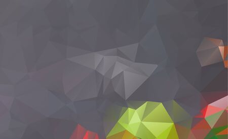 Dark vector blurry triangle background design. Geometric background in Origami style with gradientのイラスト素材