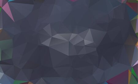 Dark vector blurry triangle background design. Geometric background in Origami style with gradientのイラスト素材