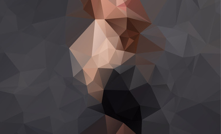 Black Dark  Polygonal Low Pattern. Geometric Pattern.Repeating pattern with triangle shapes.Seamless...