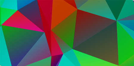 Green vivid geometric abstract bright green blurred mosaic wallpaper with triangle shapes for bannerのイラスト素材