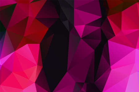 Colorful purple vivid polygonal triangular background patternのイラスト素材