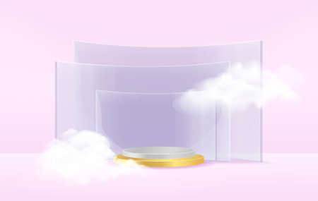 abstract orange background from crystal, you can change Vector art.のイラスト素材