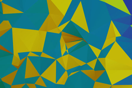 Vector, multicolor geometric background. Triangles, triangulation. Geometric mosaic, colored triangles, application in origami styleのイラスト素材