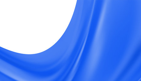 blue 3d vector realistic vector cloth waves texture background vector illustration. luxurious background or elegantのイラスト素材