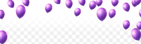 Frame template Celebration party banner with color balloons background. Sale  Grand Opening Card luxury greeting rich.のイラスト素材