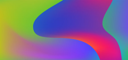 Studio art hipster colors blurred 3d illustration. Room empty background. Yellow red blue ombre retro style. Wall and floor defocused templateのイラスト素材