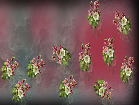 DIGITAL TEXTILE DESIGN AND COLOURFULL PATTERN AND BACKGROUNDの写真素材