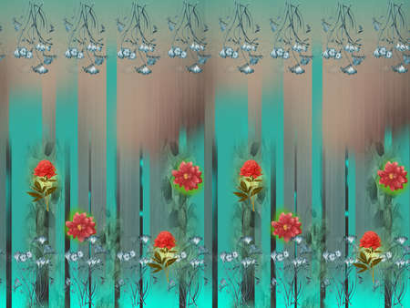 DIGITAL TEXTILE DESIGN AND COLOURFULL PATTERN AND BACKGROUNDの写真素材