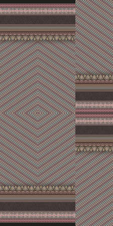 Digital textile design and colourfull background with flowers, repeat patternの写真素材