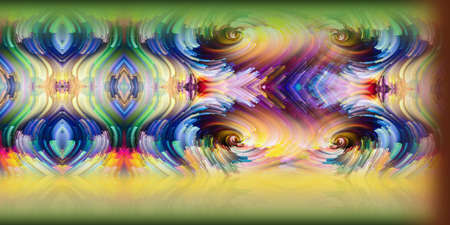 Digital textile design and colourfull background with flowers, repeat patternの写真素材