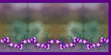 digital textille saree design and colourfull background with flowers and new styleの写真素材