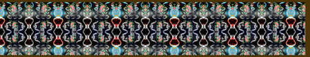 Digital textile saree design and colourfull backgroundの写真素材