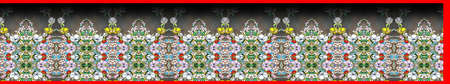 Digital textile saree design and colourfull backgroundの写真素材