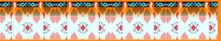 Digital textile saree design and colourfull backgroundの写真素材