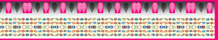 Digital textile saree design and colourfull backgroundの写真素材