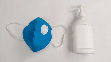 Face mask and hand wash bottle for protection against corona virus
