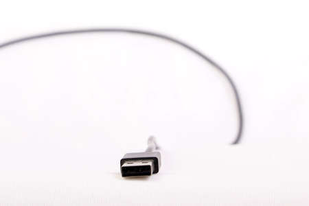 A USB cable for mobile chargingの写真素材