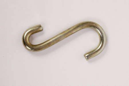 An iron hook used for various purposesの写真素材