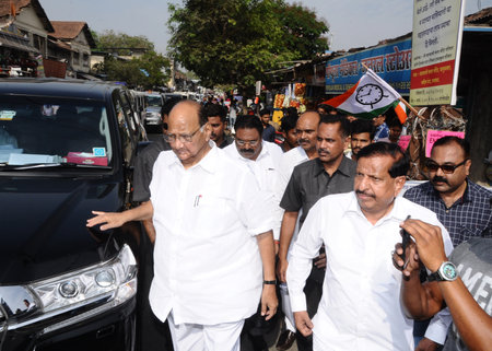 Nationalist Congress Party India supremo Sharad Pawarのeditorial素材