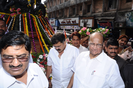 Nationalist Congress Party India supremo Sharad Pawarのeditorial素材