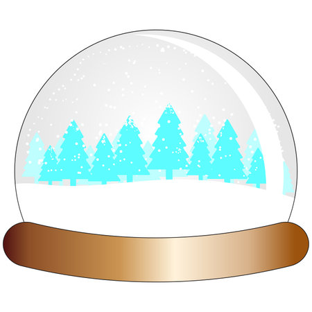 Christmas Crystal Ballのイラスト素材