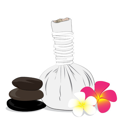 spa vector on white backgroundのイラスト素材