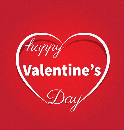 valentine's card and valentine's day textのイラスト素材