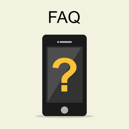Frequently Asked Questions FAQ concept illustration concept. Online support concept.のイラスト素材