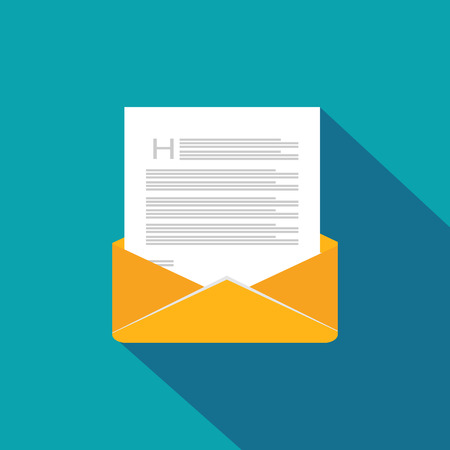 Envelope. Mail. Message. Flat icon.のイラスト素材