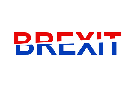 Brexit Text. Brexit UK EU referendum.のイラスト素材