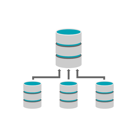 Backup database. Database management.のイラスト素材
