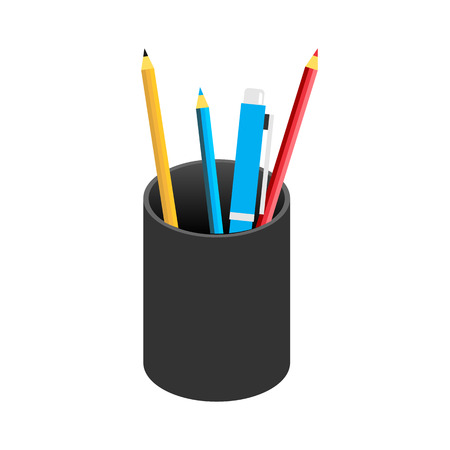 Pencil case icon.のイラスト素材