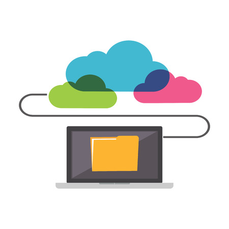Online Storage. File Sharing concept.のイラスト素材