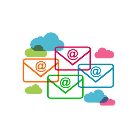 Abstract email symbol.のイラスト素材