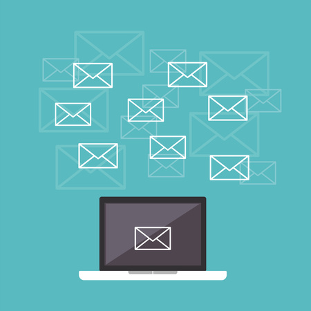 Email. Messages. Communication concept.のイラスト素材