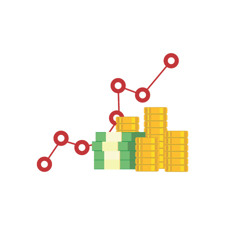 Business growth. investment. money.のイラスト素材