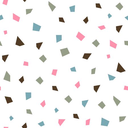 Geometric seamless vector pattern with polygons in pastel colors for invitations, greeting cards and backgroundsのイラスト素材