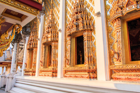window of churcn of  the templeの写真素材