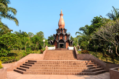 pagoda of professor mong of thailandの写真素材