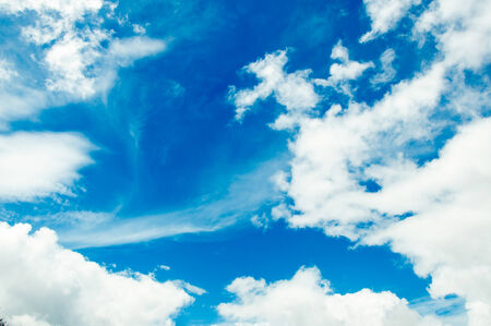 blue sky with quaint  cloudsの写真素材