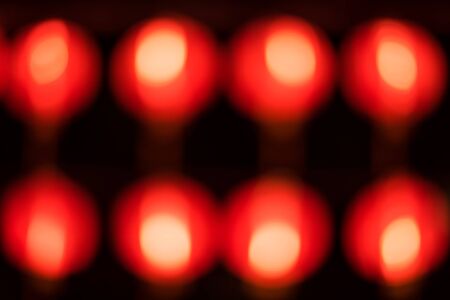 A blurred shot of red Chinese lanterns use a Seamless.の写真素材