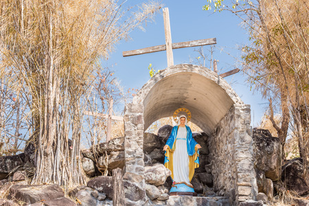 Statues of Holy Women on the mountainの写真素材