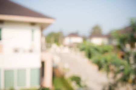 photo of blur housing estateの写真素材