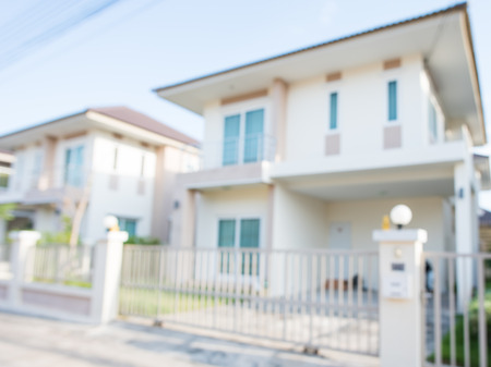 photo of blur housing estateの写真素材